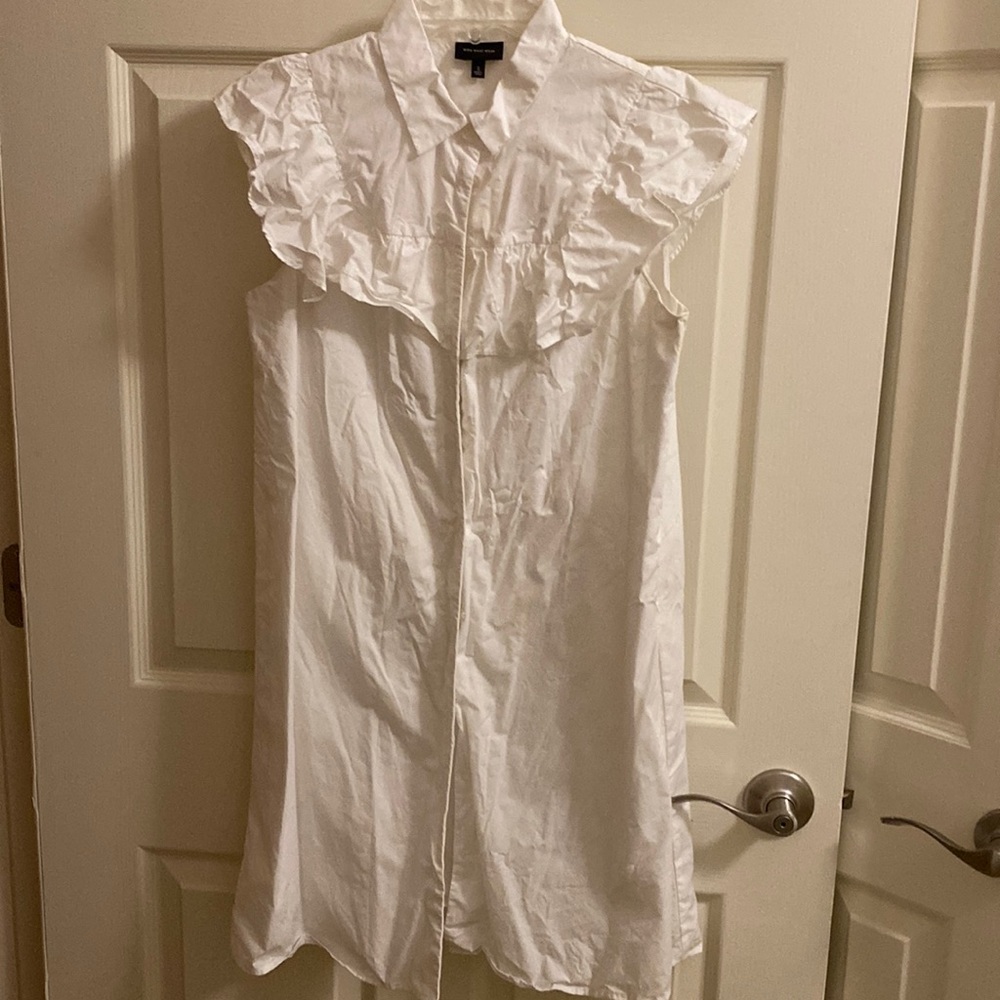 White button up dress. Size S